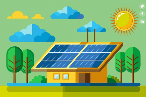 Ilustrasi solar panel
